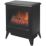 Dimplex Casper Black Electric Stove with Built-In Fan Heater 440mm x 571mm