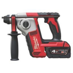 Milwaukee M18 BH-402C 2.5kg 18V 2 x 4.0Ah Li-Ion RedLithium  Cordless SDS Plus Hammer Drill