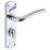 Smith & Locke Corfe Fire Rated WC Door Handles Pair Polished Chrome