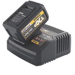 Refurb Titan TTT1240BAT/TTB1242CHR 18/36V 4.0/8.0Ah Li-Ion TXP Dual Voltage Battery & Fast Charger Set