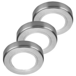 Sensio Hype TrioTone Round LED Under Cabinet Lights Steel 6W 170 - 190lm 3 Pack