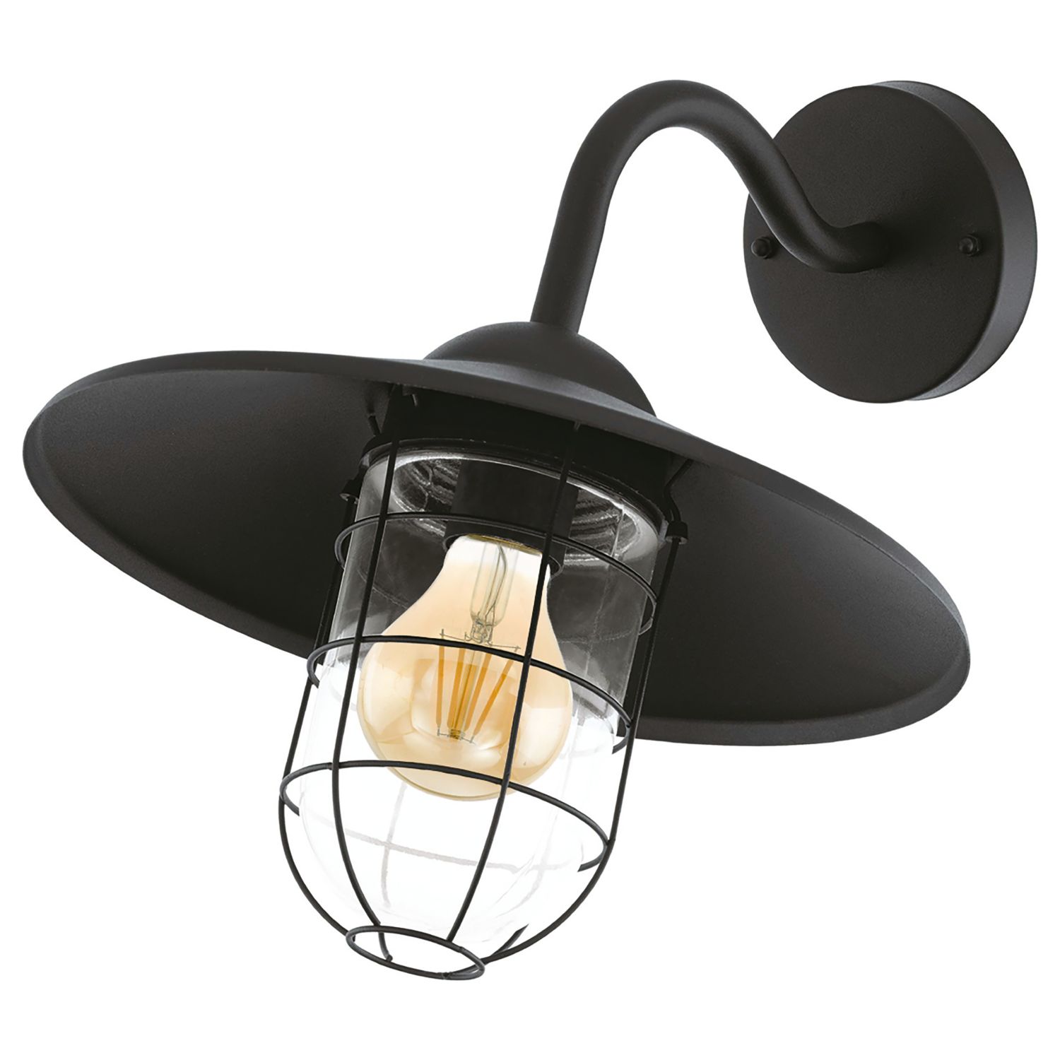 Eglo Melgoa Outdoor Wall Light Black (724PL)