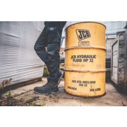 JCB Trade Hybrid Stretch Work Trousers Black 32" W 32" L