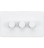 Knightsbridge 1 Way LED Pull Cord Dimmer Matt White Screwfix
