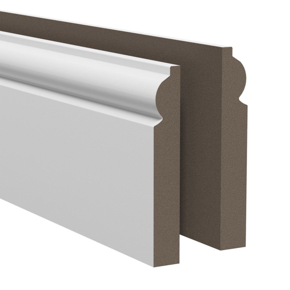 Skirting World Reeded 2 MDF Skirting Board - 170mm X 25mm X 4200mm Primed No Rebate Pack Of 4 - View #4
