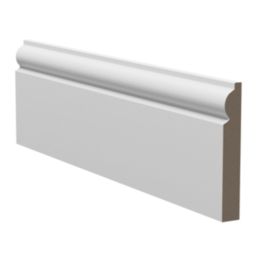 Essentials Primed MDF Torus Skirting Board 2400mm x 119mm x 18mm 4 Pack