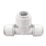 FloPlast FloFit+ Plastic Push-Fit Reducing Tee 22mm x 22mm x 28mm