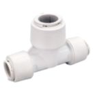 FloPlast FloFit+ Plastic Push-Fit Reducing Tee 22mm x 22mm x 28mm