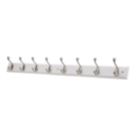 Essentials 8-Hook Rail White 910mm x 95mm