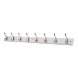 Essentials 8-Hook Rail White 910mm x 95mm