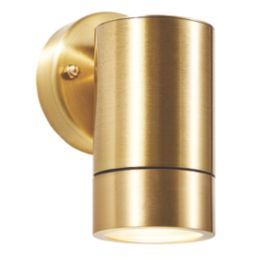 Zink Brac Outdoor Up or Down Wall Light Fitting Brass