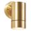 Zink Brac Outdoor Up or Down Wall Light Fitting Brass