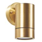 Zink Brac Outdoor Up or Down Wall Light Fitting Brass