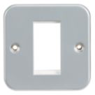 Knightsbridge  1-Module Modular Metal Clad Faceplate