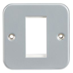 Knightsbridge  1-Module Modular Metal Clad Faceplate
