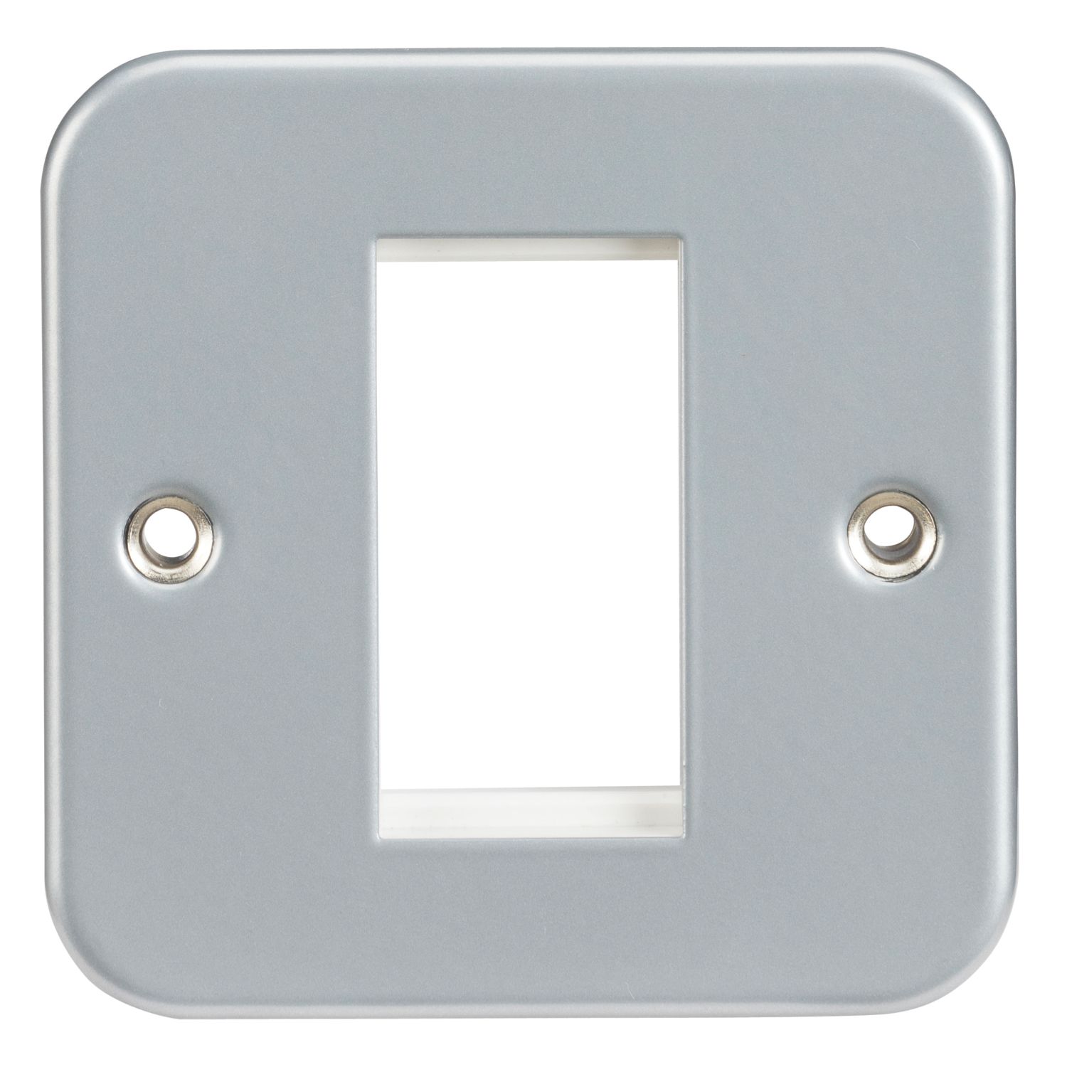 Knightsbridge 1-Module Modular Metal Clad Faceplate (724YA)