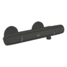 Grohe Precision Trend Exposed Single Outlet Thermostatic Matt Black Bar Mixer Shower Valve