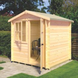 Shire Avesbury 1 7' x 7' (Nominal) Apex Timber Log Cabin