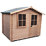 Shire Avesbury 1 7' x 7' (Nominal) Apex Timber Log Cabin