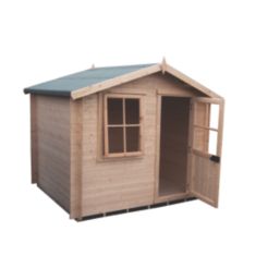 Shire Avesbury 1 7' x 7' (Nominal) Apex Timber Log Cabin