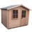 Shire Avesbury 1 7' x 7' (Nominal) Apex Timber Log Cabin