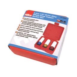 Hilka Pro-Craft  1/2" Drive Alloy Wheel Deep Impact Socket Set 3 Pieces