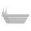 Flomasta Cantilever 1200mm x 500mm 1665BTU White Vertical Designer Radiator