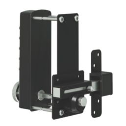 GateMate Advanced Hardware Digital Long Throw Lock Powder Coated Black 60mm