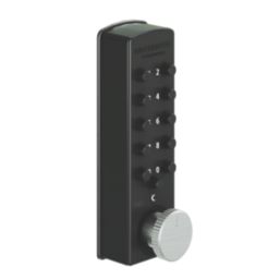 GateMate Advanced Hardware Digital Long Throw Lock Powder Coated Black 60mm