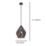 Eglo Carlton 1 Pendant Light 31cm Diameter Black & Copper