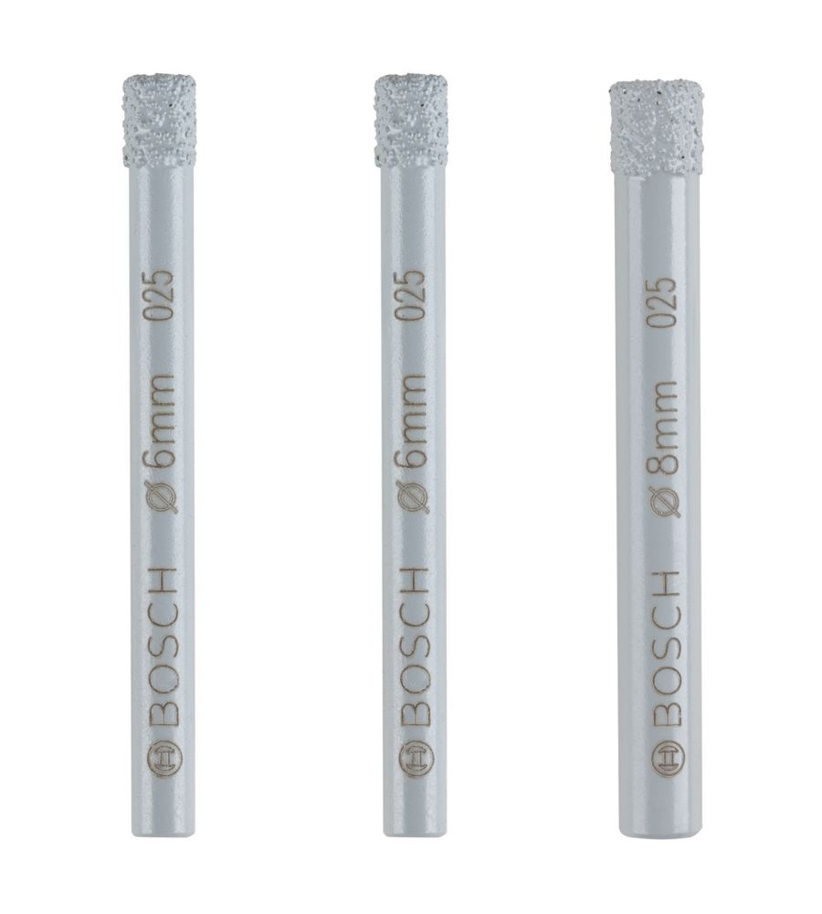 Bosch 2 607 011 626 Expert for Ceramic Diamond Dry Drill Bits 3 Piece