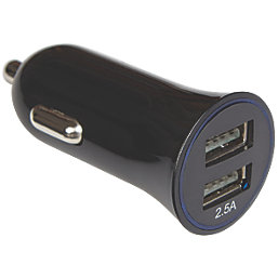 Ring RMS23 2 Outlet Type A USB In-Car Charger 12 & 24V - Screwfix