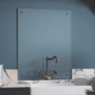 Laura Ashley  Clear with Bronze Caps Kitchen Splashback 600mm x 750mm x 6mm