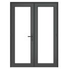 Crystal  Anthracite Grey Triple-Glazed uPVC French Door Set 2055mm x 1590mm