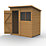 Forest Delamere 6' x 4' (Nominal) Pent Shiplap T&G Timber Shed with Base