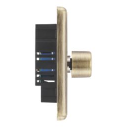 LAP  1-Gang 2-Way LED Dimmer Switch  Antique Brass with Colour-Matched Inserts