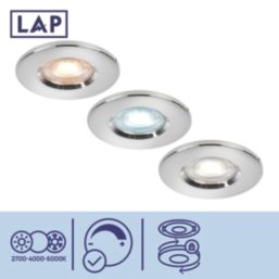 LAP Ubertas Fixed  LED Downlight Polished Chrome 4W 420lm