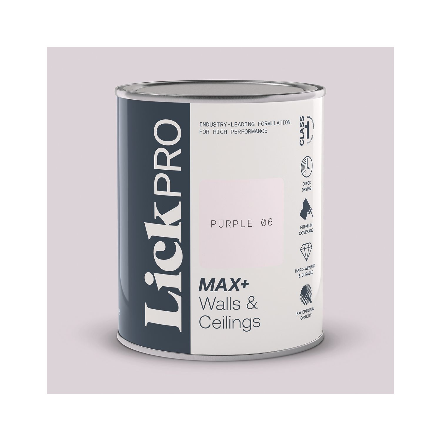 LickPro Max+ 1Ltr Purple 06 Matt Emulsion Paint (725TM)