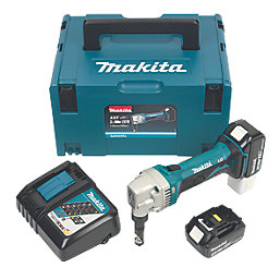 Makita DJN161RTJ 18V 2 x 5.0Ah Li-Ion LXT  Cordless 1.6mm Nibbler