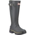 Hunter Balmoral Adjustable Neoprene Lined Size 8 Womens Dark Green Non Safety Wellies