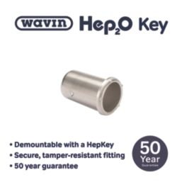 Hep2O Smartsleeve Stainless Steel Push-Fit Pipe Inserts 22mm 10 Pack