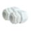 Tower Nylon Male Comp Gland 25mm White 2 Pack