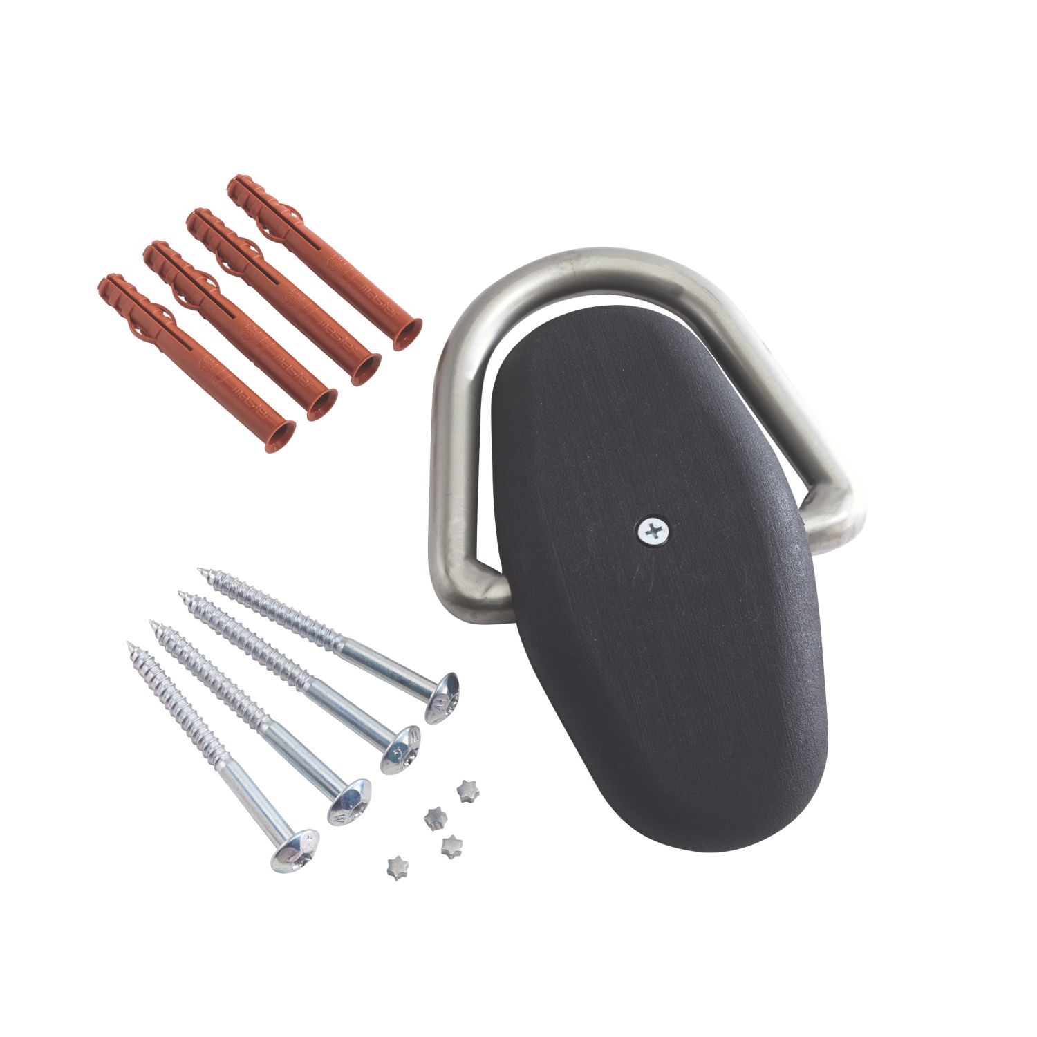 Mottez Lock Anchor Black One Size 130mm (7267R)