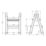 Magnusson Plastic 3 Step 429mm Folding Step Stool With Platform