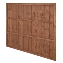 Forest Vertical Board Closeboard  Fence Panels Golden Brown 6' x 5' Pack of 20
