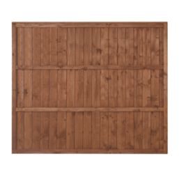 Forest Vertical Board Closeboard  Fence Panels Golden Brown 6' x 5' Pack of 20