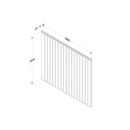 Forest Vertical Board Closeboard  Fence Panels Golden Brown 6' x 5' Pack of 20