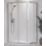 Aqualux Edge 6 Framed Offset Quadrant Shower Enclosure & Tray RH Silver Effect 1000mm x 800mm x 1900mm