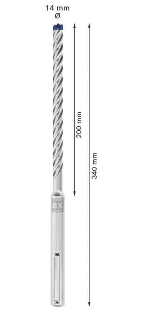 Bosch Expert SDS Max Shank Drill Bit 14mm x 340mm Screwfix