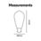 Calex  B22 ST64 LED Light Bulb Gold 250lm 4W